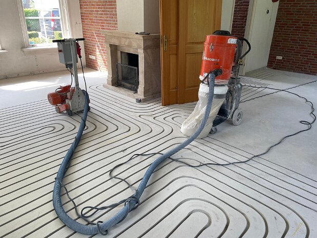 Vloerverwarming frezen