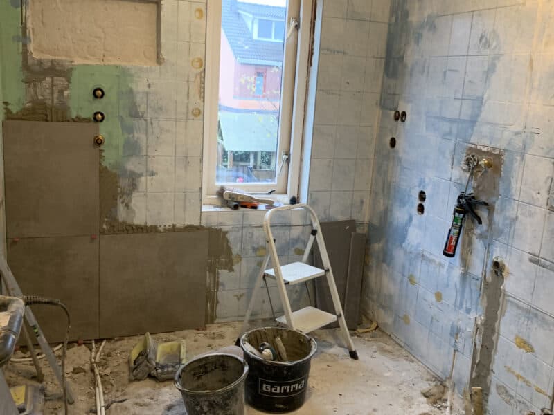 Tegelzetter is gestart